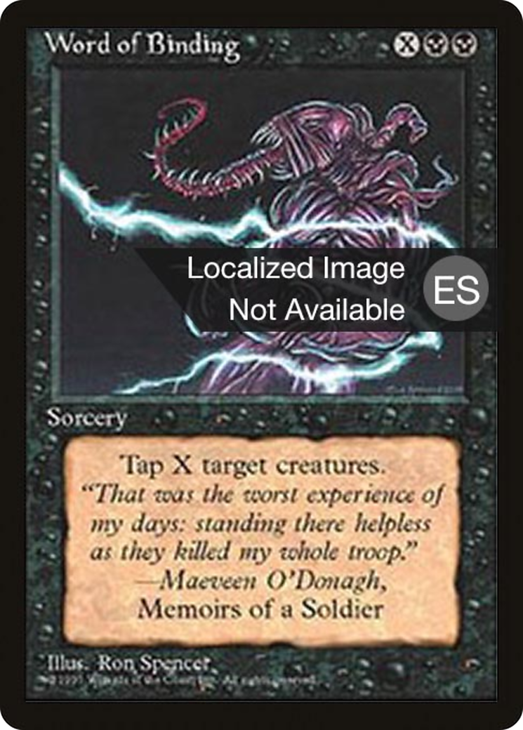 {F} Word of Binding [Fourth Edition (Foreign Black Border)][FBB 4ED 172]
