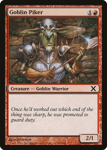 {C} Goblin Piker [Tenth Edition][10E 209]