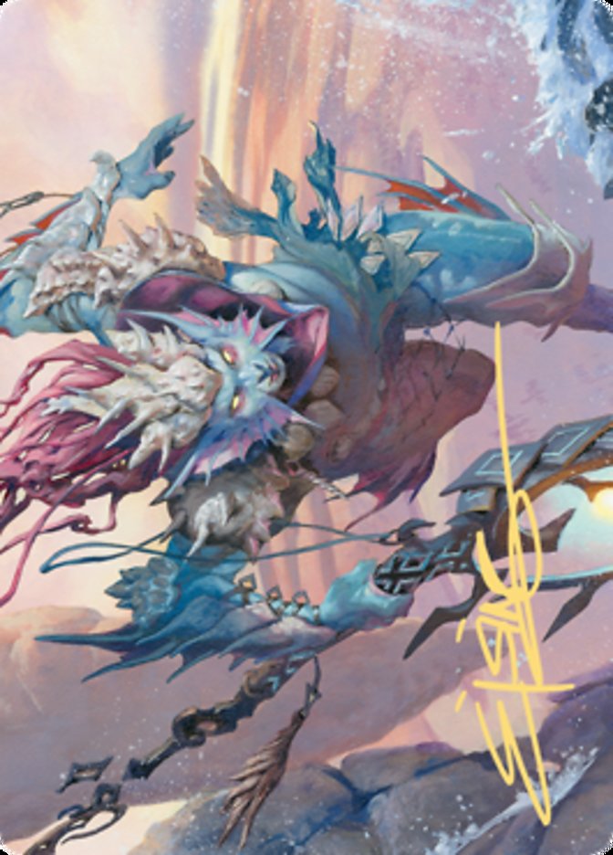 {A} Umara Wizard (Art Series) (Gold-Stamped Signature) [Zendikar Rising Art Series][AZNR 052]