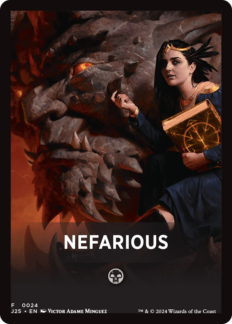 {R} Nefarious Theme Card [Foundations Jumpstart Front Cards][FC TJ25 024]
