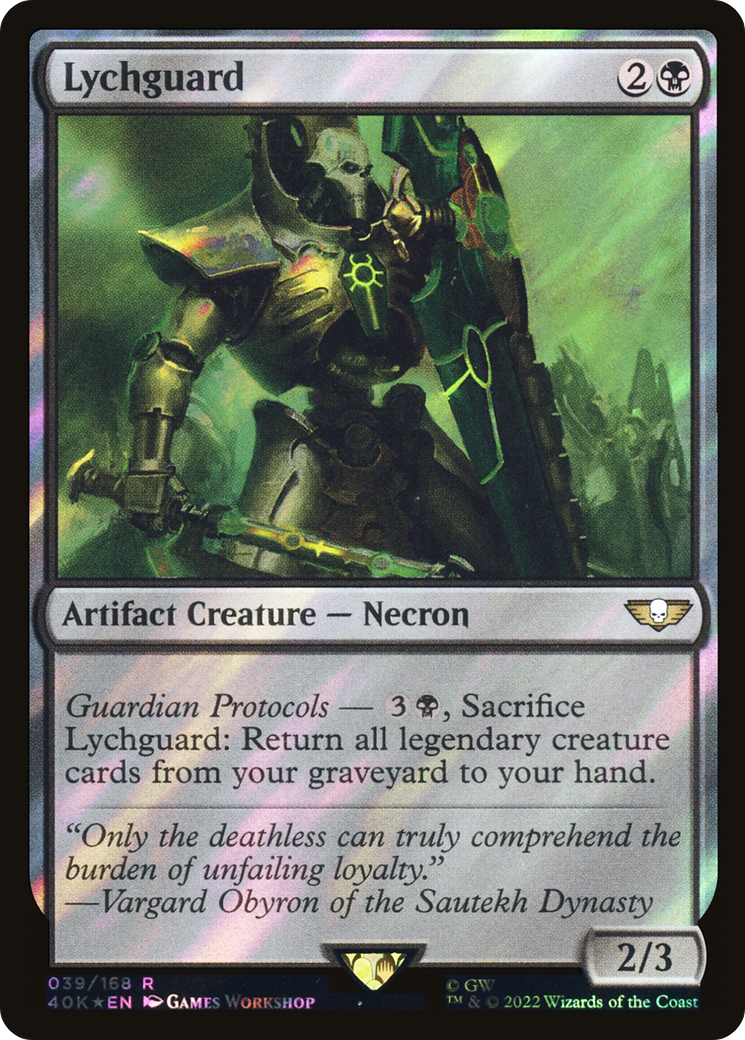{R} Lychguard (Surge Foil) [Universes Beyond: Warhammer 40,000][SF 40K 039]
