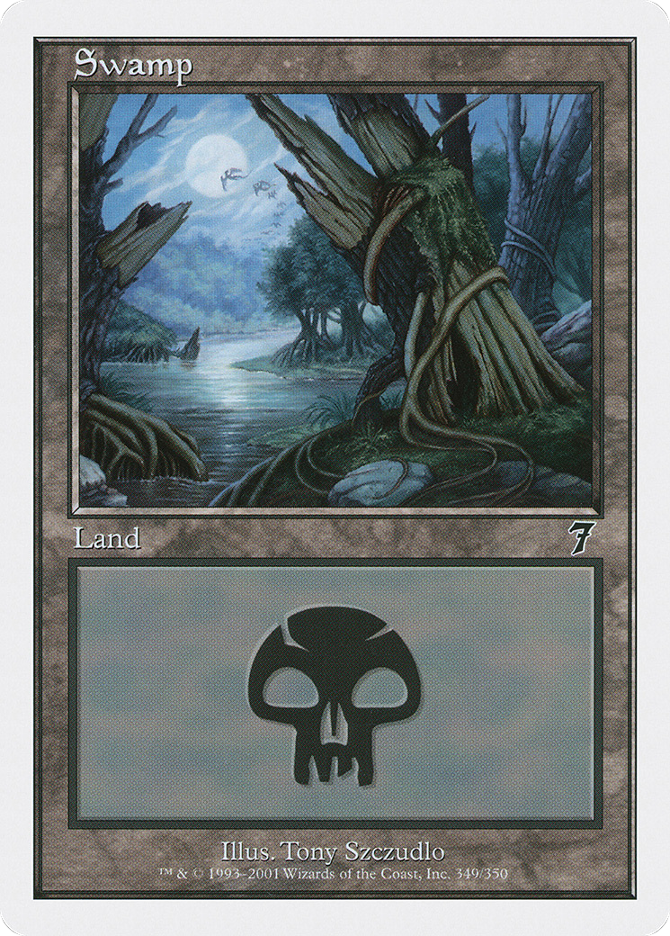 {B}[7ED 349] Swamp (349) [Seventh Edition]
