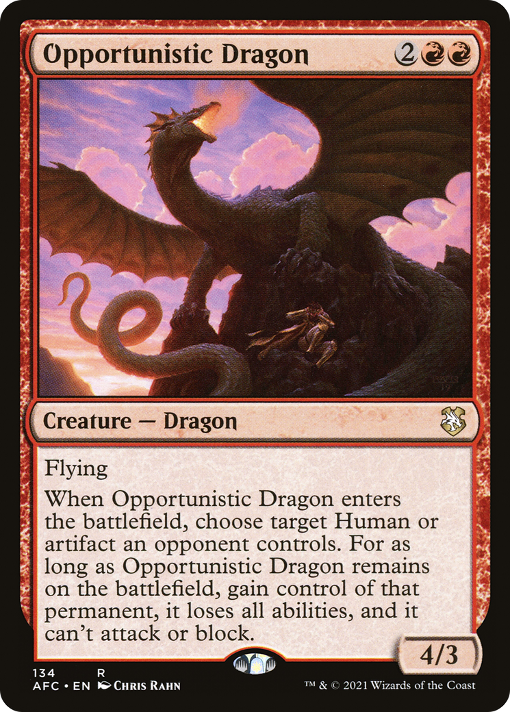 {R} Opportunistic Dragon [Dungeons & Dragons: Adventures in the Forgotten Realms Commander][AFC 134]
