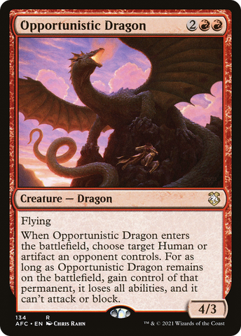 {R} Opportunistic Dragon [Dungeons & Dragons: Adventures in the Forgotten Realms Commander][AFC 134]