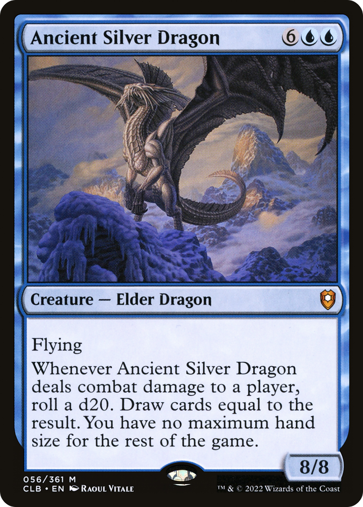 {R} Ancient Silver Dragon [Commander Legends: Battle for Baldur's Gate][CLB 056]