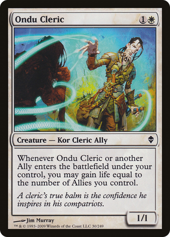 {C} Ondu Cleric [Zendikar][ZEN 030]
