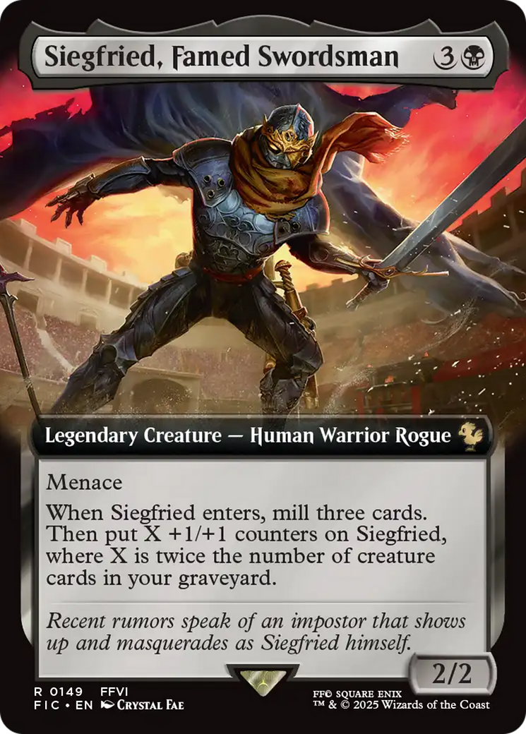 {R} Siegfried, Famed Swordsman (Extended Art) [FINAL FANTASY Commander][FIC 149]