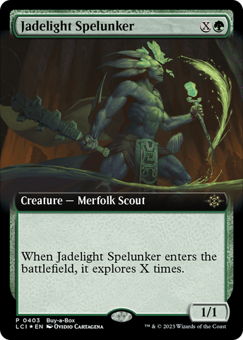 {@R} Jadelight Spelunker (Extended Art) (Buy-A-Box) [The Lost Caverns of Ixalan Promos][BAB LCI 403]