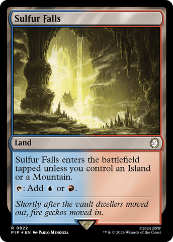 {R} Sulfur Falls (Surge Foil) [Fallout][PIP 822]