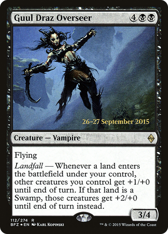 {R} Guul Draz Overseer [Battle for Zendikar Prerelease Promos][PR BFZ 112]