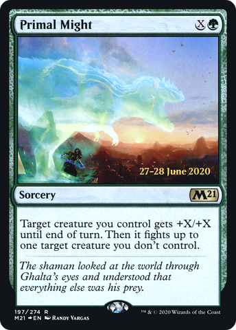 {R} Primal Might [Core Set 2021 Prerelease Promos][PR M21 197]