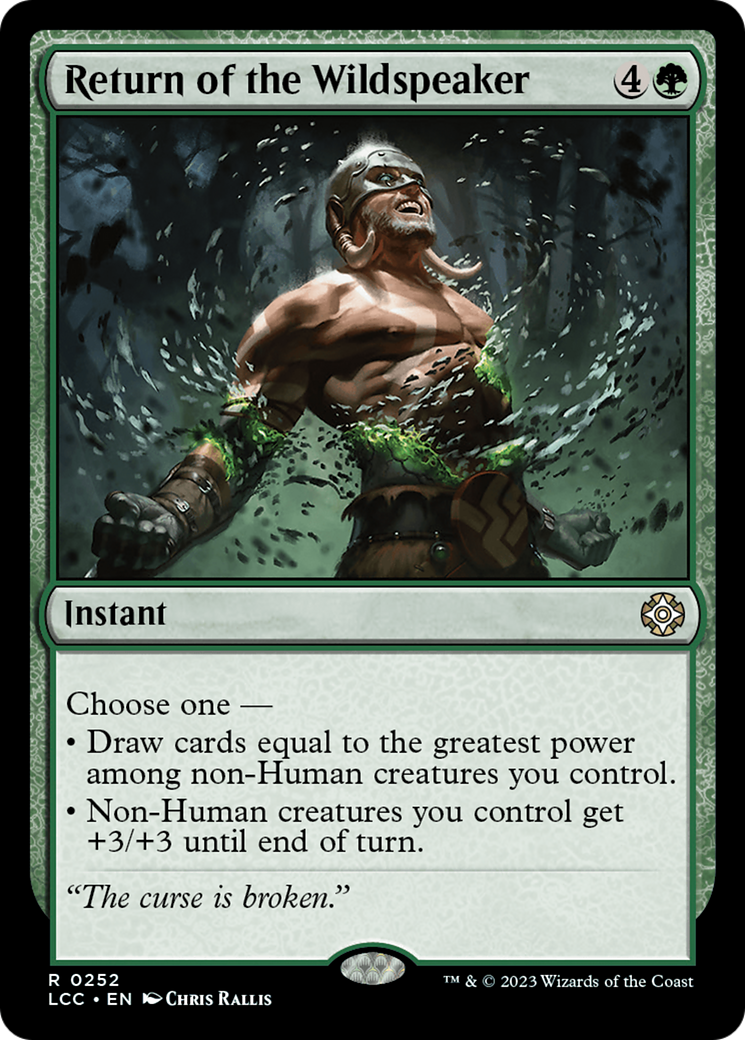 {R} Return of the Wildspeaker [The Lost Caverns of Ixalan Commander][LCC 252]