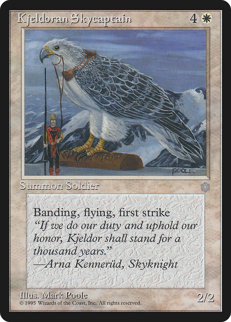 {C} Kjeldoran Skycaptain [Ice Age][ICE 039]