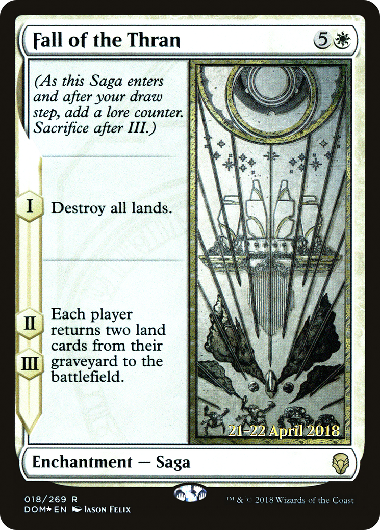 {R} Fall of the Thran [Dominaria Prerelease Promos][PR DOM 018]