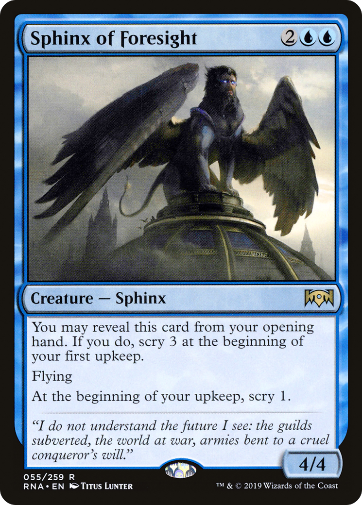 {R} Sphinx of Foresight [Ravnica Allegiance][RNA 055] - Misty Mountain Games