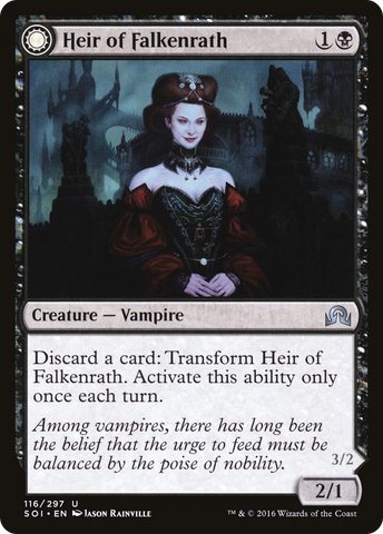 {C} Heir of Falkenrath // Heir to the Night [Shadows over Innistrad][SOI 116]