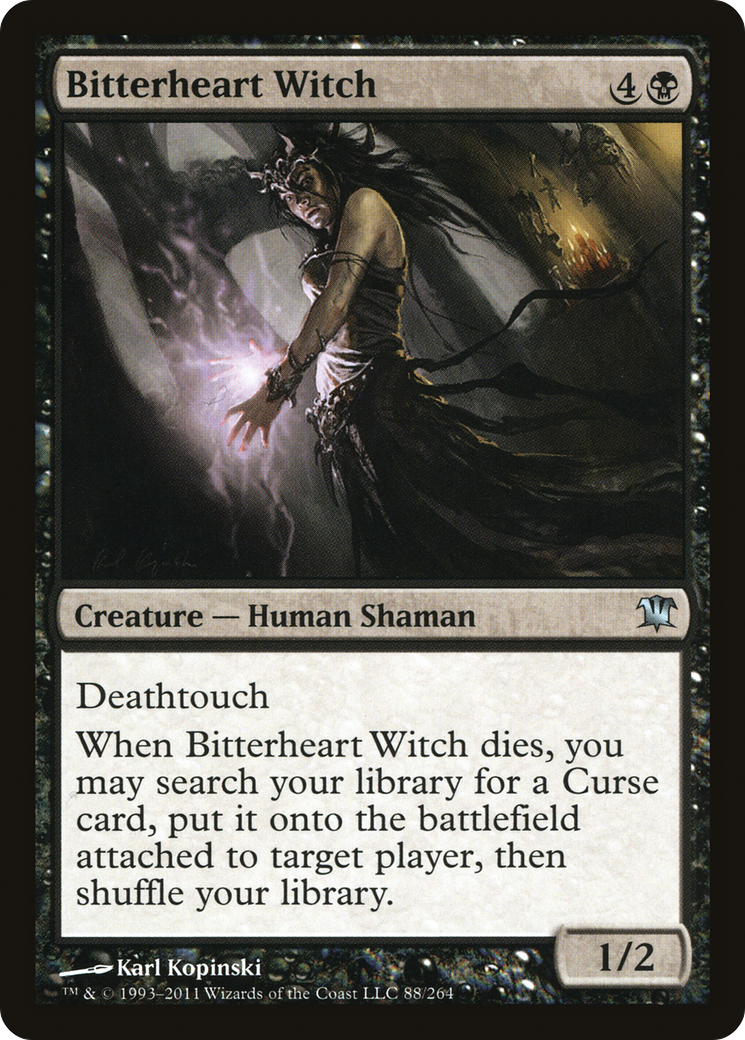 {C} Bitterheart Witch [Innistrad][ISD 088]