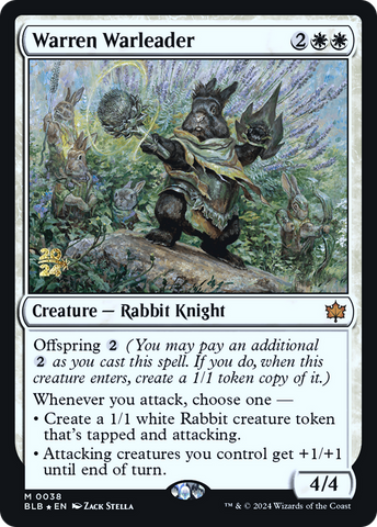 {@R} Warren Warleader [Bloomburrow Prerelease Promos][PR BLB 038]