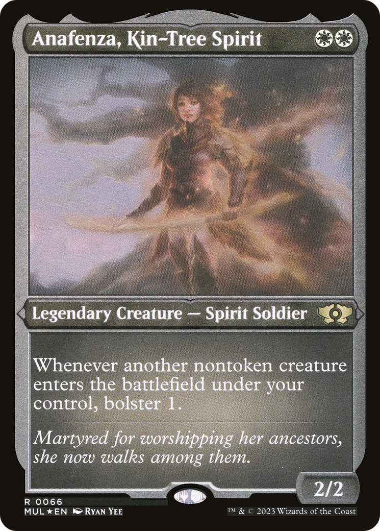 {R} Anafenza, Kin-Tree Spirit (Foil Etched) [Multiverse Legends][MUL 066]