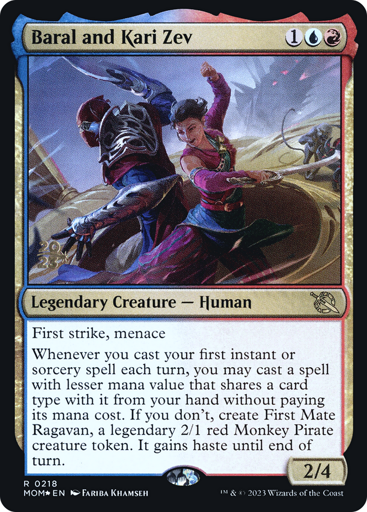 {R} Baral and Kari Zev [March of the Machine Prerelease Promos][PR MOM 218]