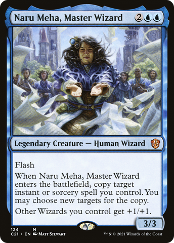{R} Naru Meha, Master Wizard [Commander 2021][C21 124]