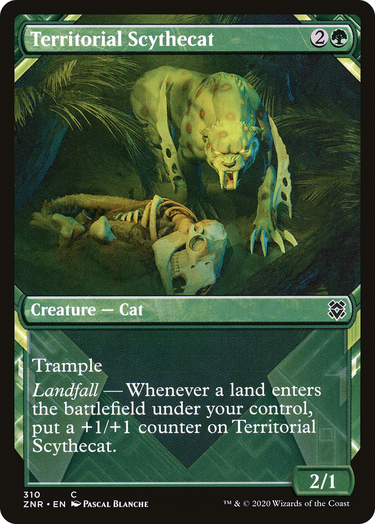 {C} Territorial Scythecat (Showcase) [Zendikar Rising][ZNR 310]