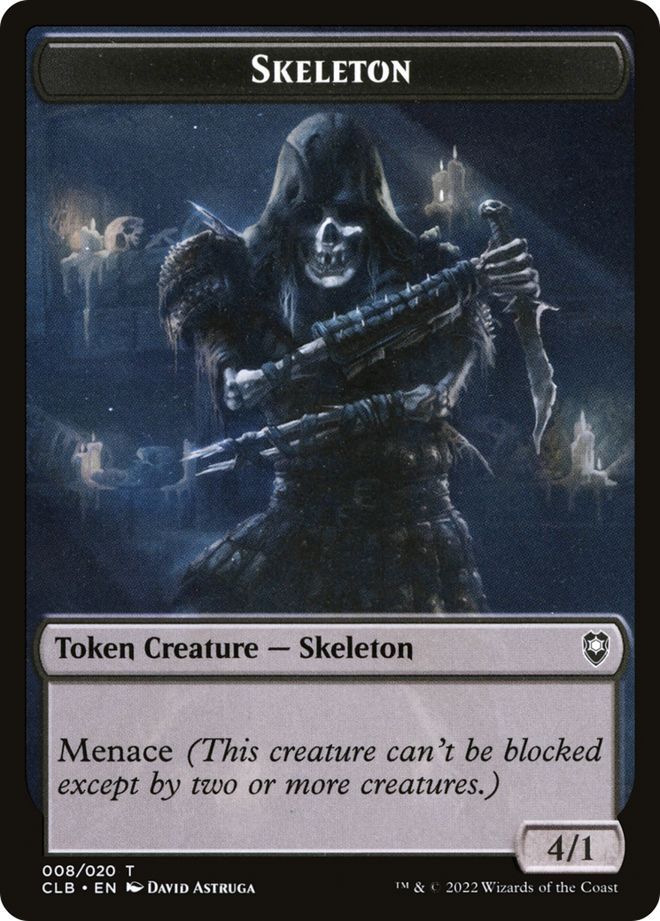 {T} Skeleton Token [Commander Legends: Battle for Baldur's Gate Tokens][TCLB 008]