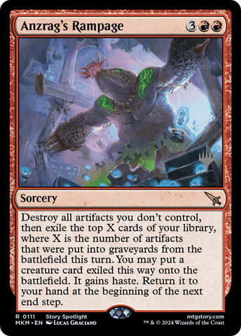 {R} Anzrag's Rampage (Promo Pack) [Murders at Karlov Manor Promos][PP MKM 111]