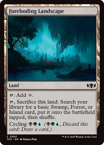 {C} Foreboding Landscape [Tarkir: Dragonstorm Commander][TDC 365]