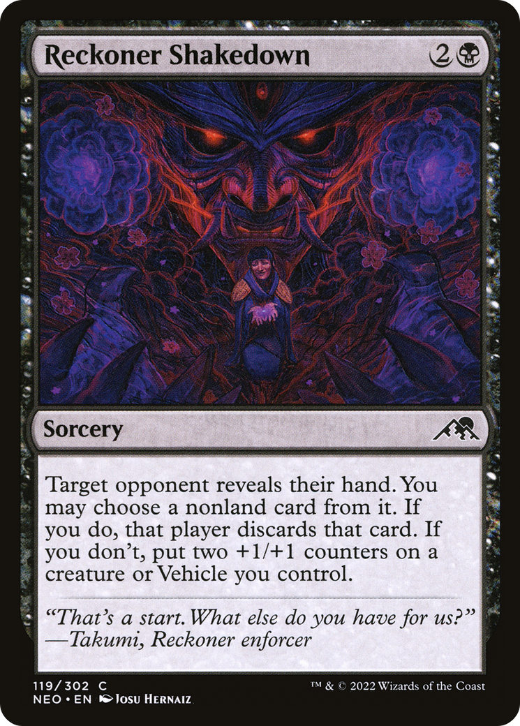 {C} Reckoner Shakedown [Kamigawa: Neon Dynasty][NEO 119]