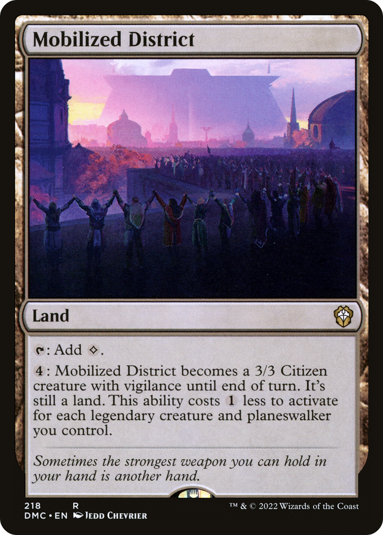 {R} Mobilized District [Dominaria United Commander][DMC 218]