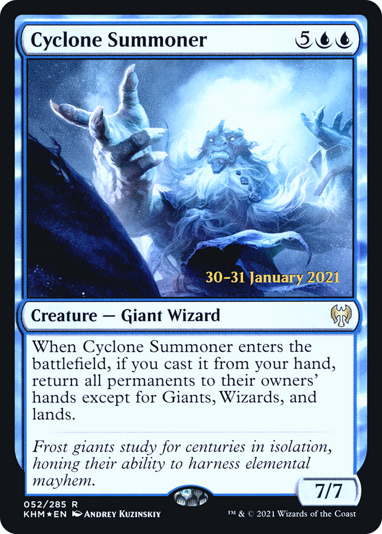{R} Cyclone Summoner [Kaldheim Prerelease Promos][PR KHM 052]