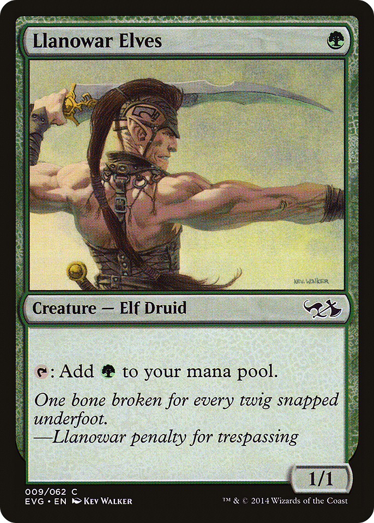 {C} Llanowar Elves (Elves vs. Goblins) [Duel Decks Anthology][EVG 009]