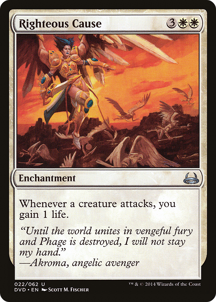 {C} Righteous Cause (Divine vs. Demonic) [Duel Decks Anthology][DVD 022]
