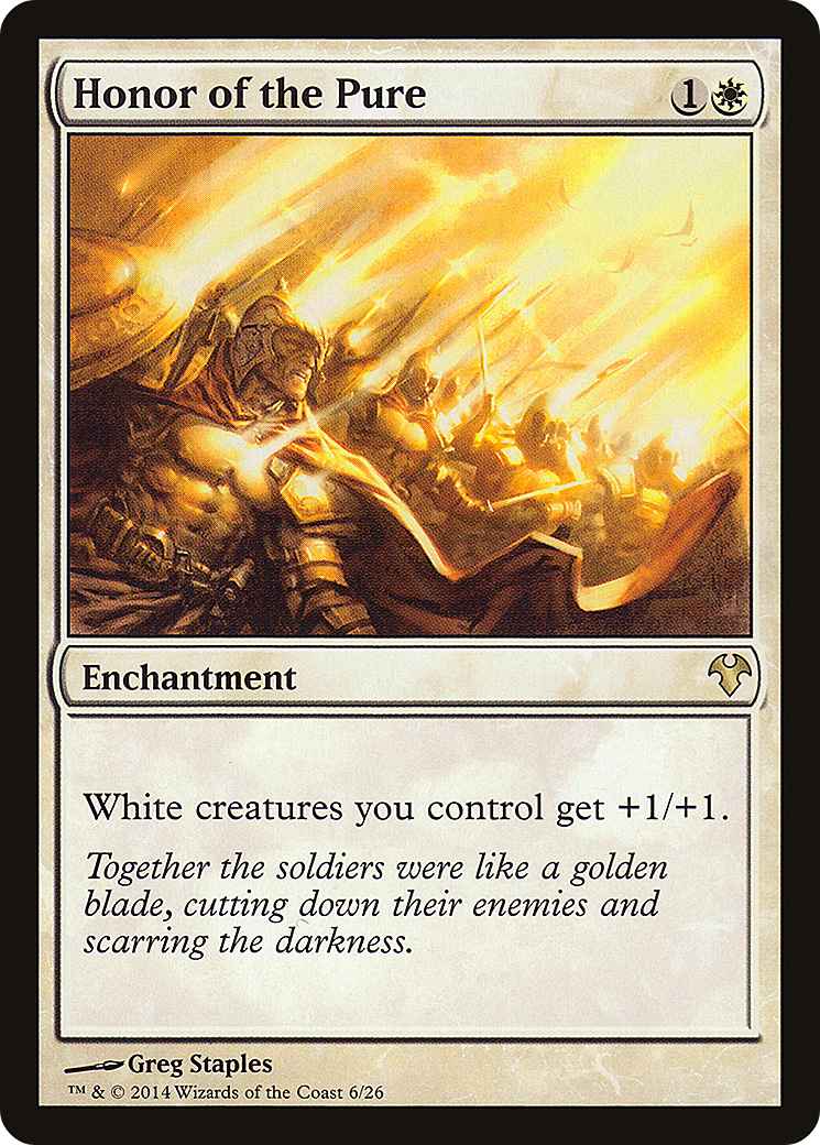 {R} Honor of the Pure [Modern Event Deck 2014][MD1 006] - Misty Mountain Games