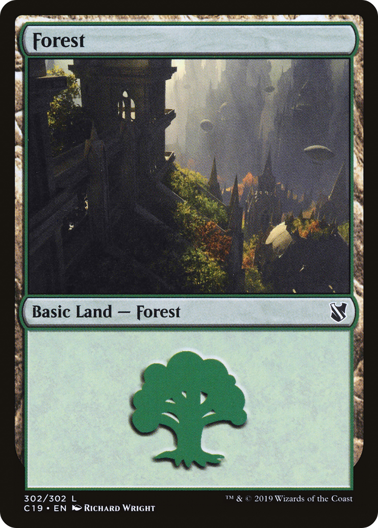 {B}[C19 302] Forest (302) [Commander 2019]