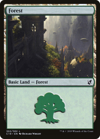 {B}[C19 302] Forest (302) [Commander 2019]