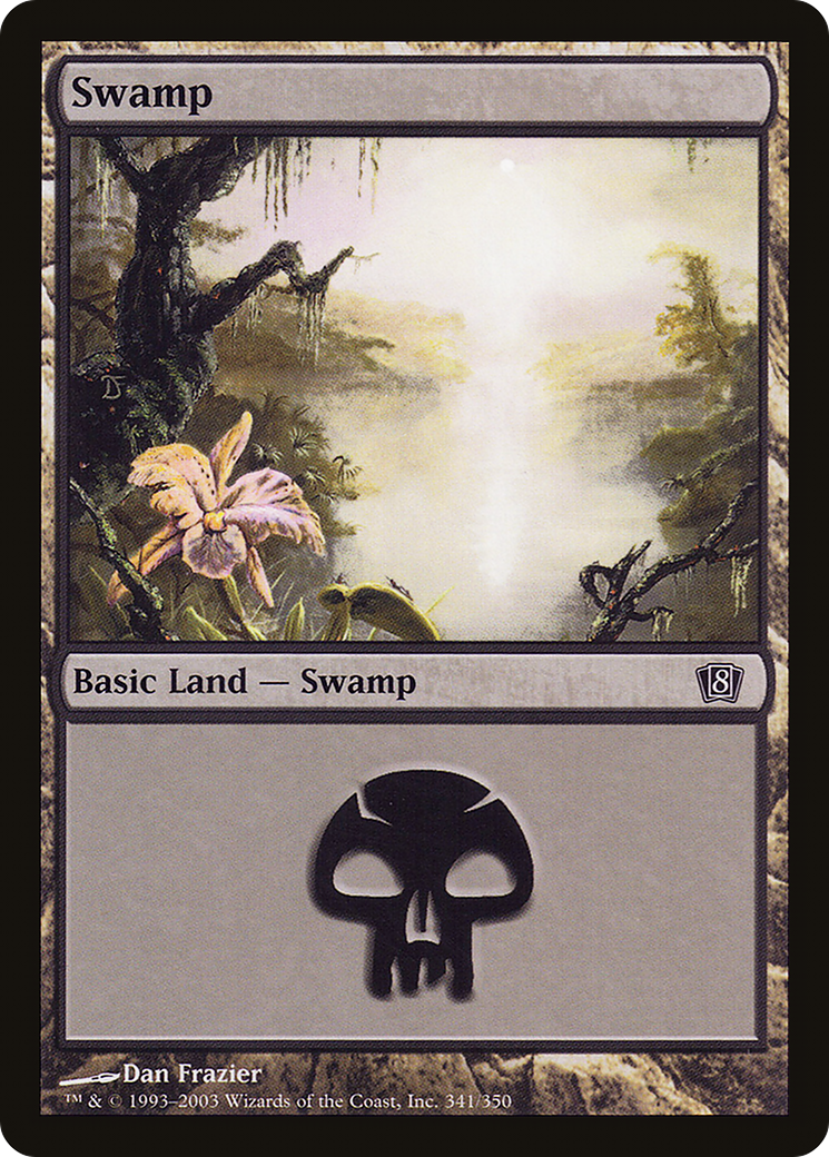 {B}[8ED 341] Swamp (341) [Eighth Edition]