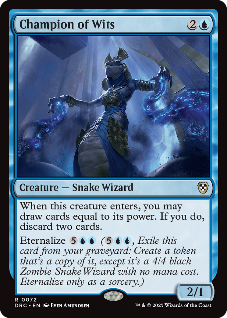 {R} Champion of Wits [Aetherdrift Commander][DRC 072]