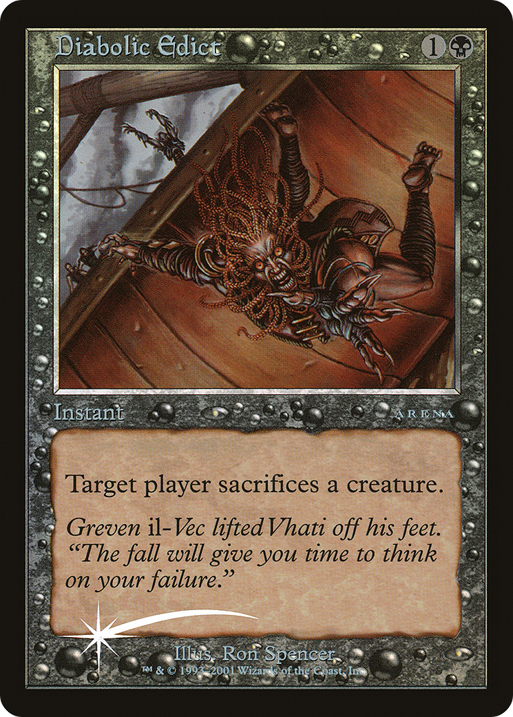 {R} Diabolic Edict [Arena League 2001][PA AL01 010]