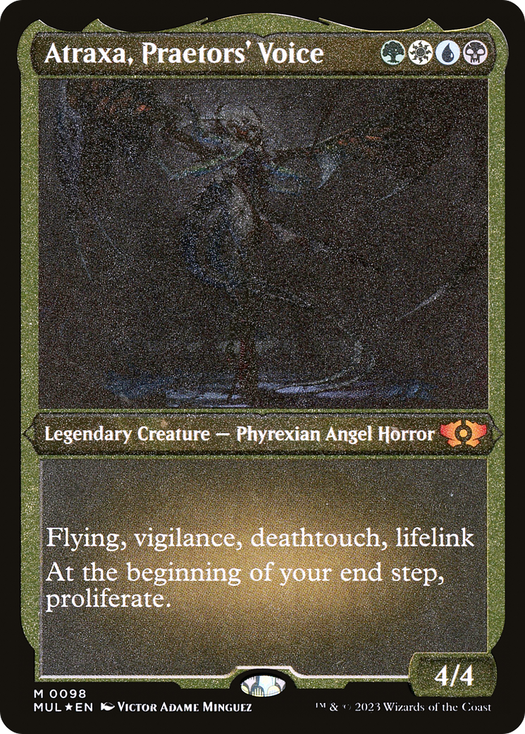 {R} Atraxa, Praetors' Voice (Foil Etched) [Multiverse Legends][MUL 098]