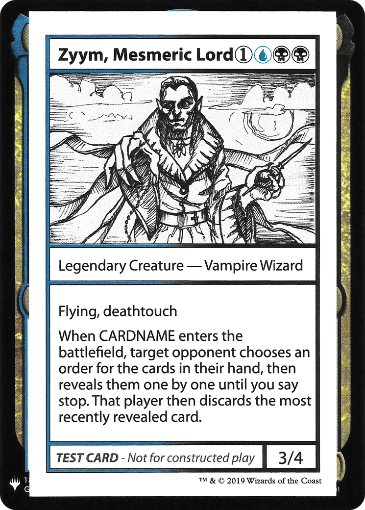 {R} Zyym, Mesmeric Lord [Mystery Booster Playtest Cards][CON CMB1 104]