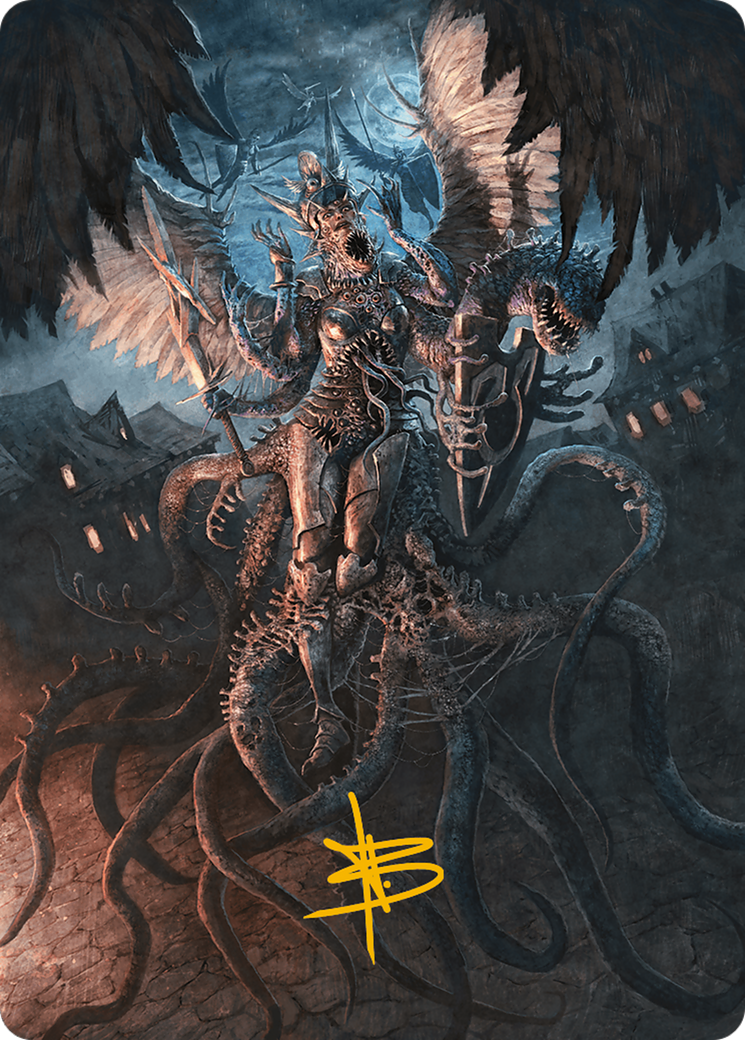 {A} Angelic Aberration Art Card (Gold-Stamped Signature) [Modern Horizons 3 Art Series][GS AMH3 028]