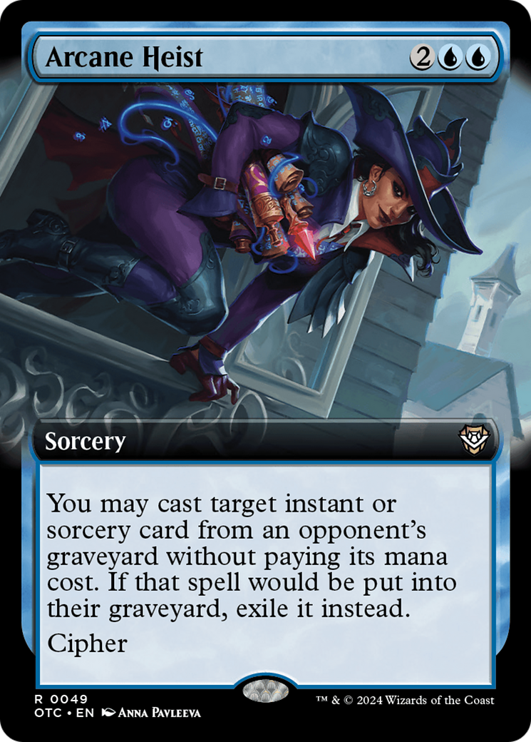 {R} Arcane Heist (Extended Art) [Outlaws of Thunder Junction Commander][OTC 049]