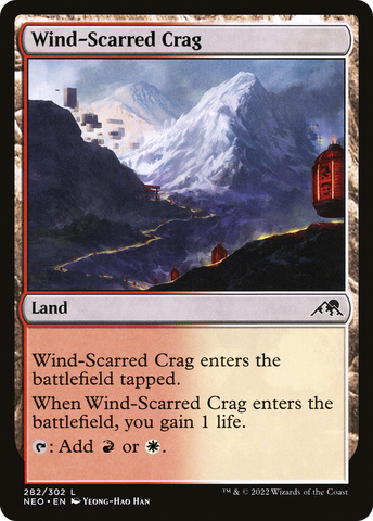 {C} Wind-Scarred Crag [Kamigawa: Neon Dynasty][NEO 282]
