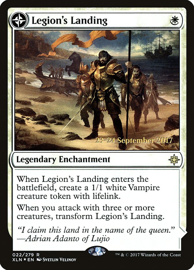 {R} Legion's Landing // Adanto, the First Fort [Ixalan Prerelease Promos][PR XLN 022]