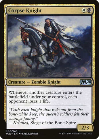 {C} Corpse Knight (Misprint) [Core Set 2020][MP M20 206]