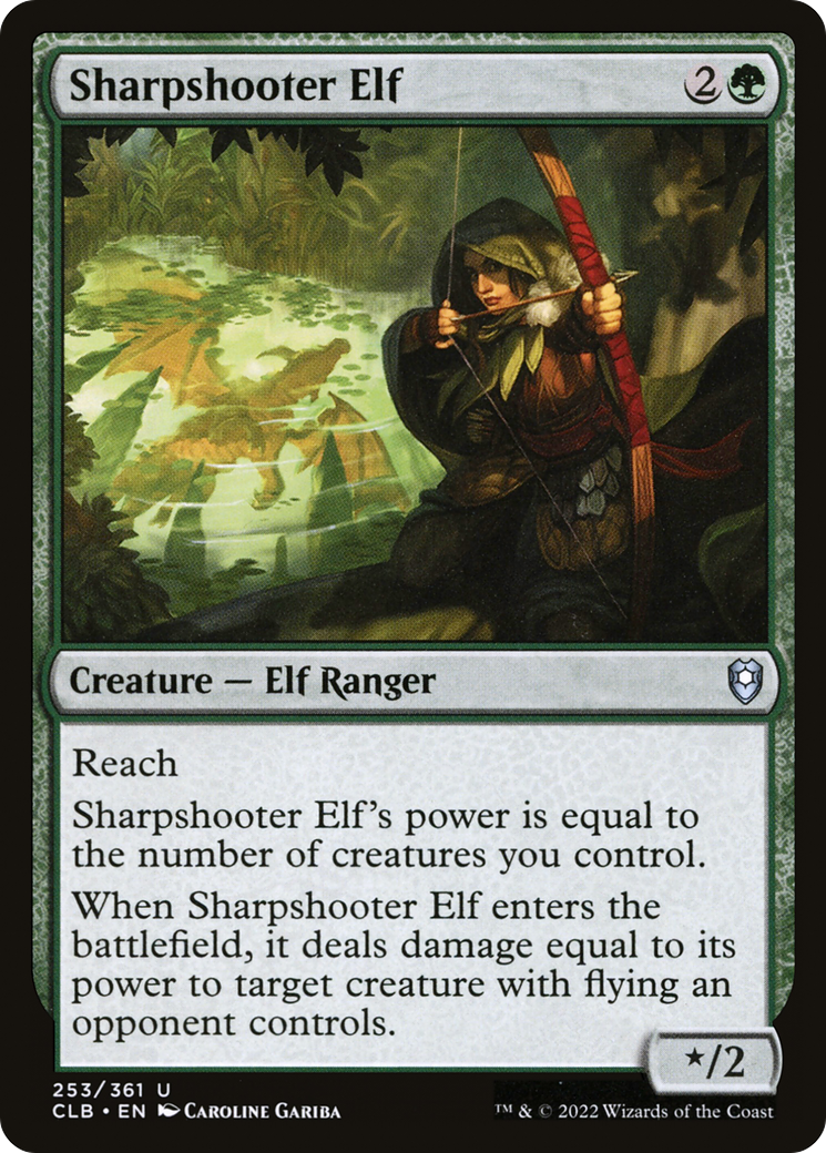 {C} Sharpshooter Elf [Commander Legends: Battle for Baldur's Gate][CLB 253]