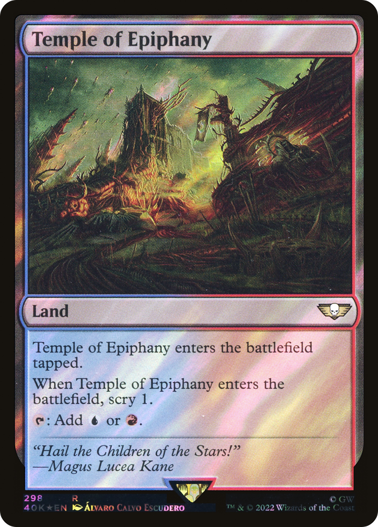 {R} Temple of Epiphany (Surge Foil) [Universes Beyond: Warhammer 40,000][SF 40K 298]