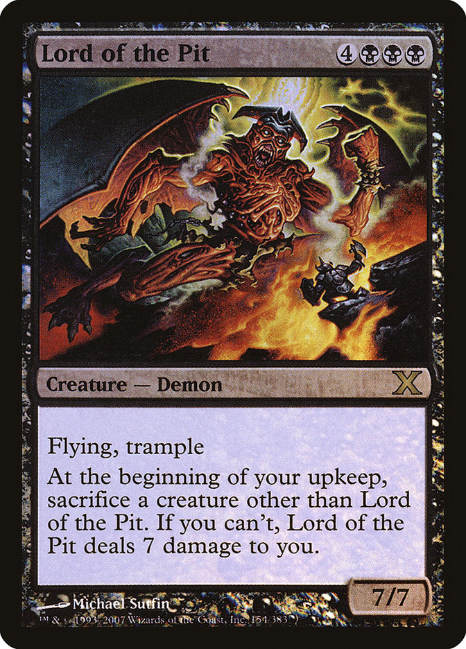{R} Lord of the Pit (Premium Foil) [Tenth Edition][FP 10E 154]